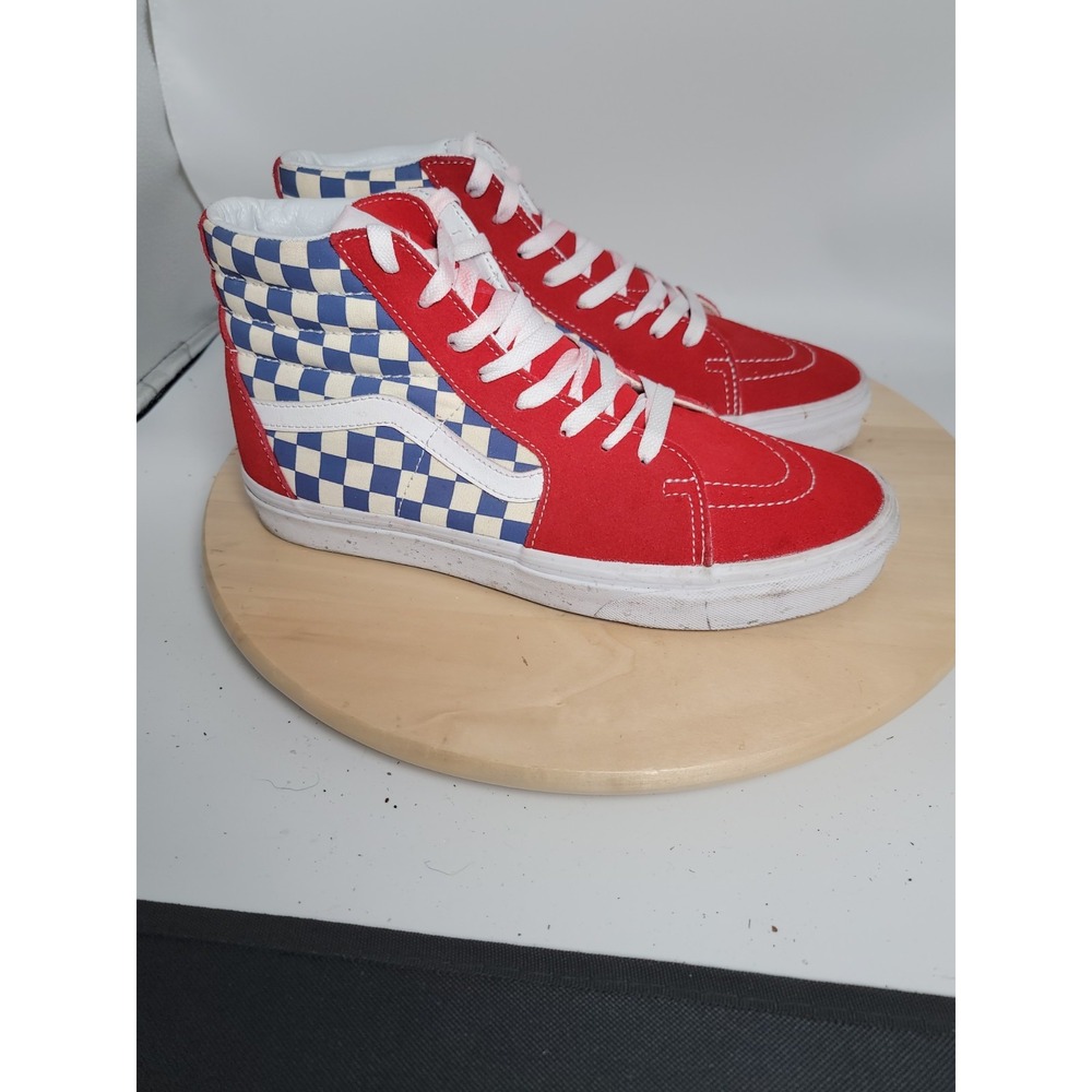 Vans Sk8-Hi BMX Checkerboard True Red VN0A38GEU8H Men Size 10 Shoes Sneakers